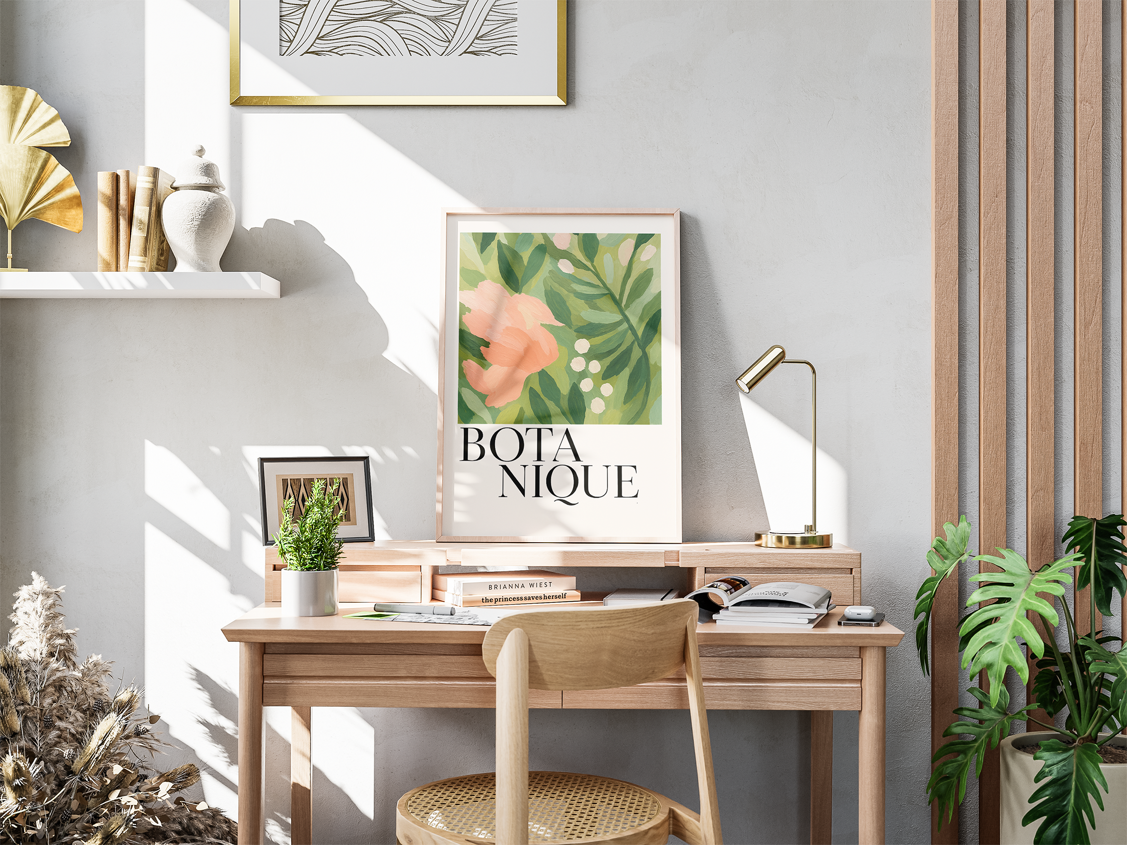 Blumige Poster
