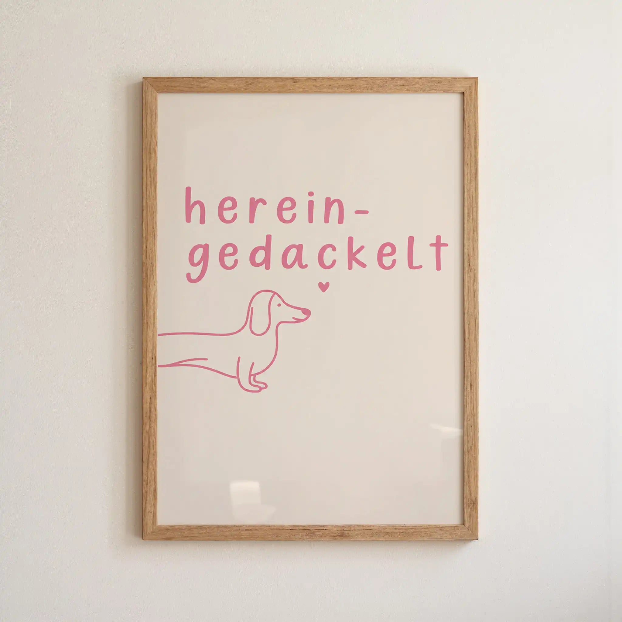 Hereingedackelt